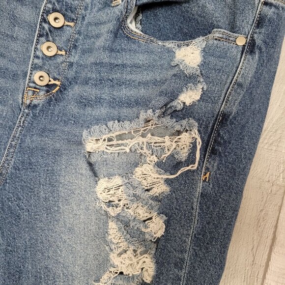 Distressed Denim Jeans Size 16 By Torrid - Picture 5 of 6